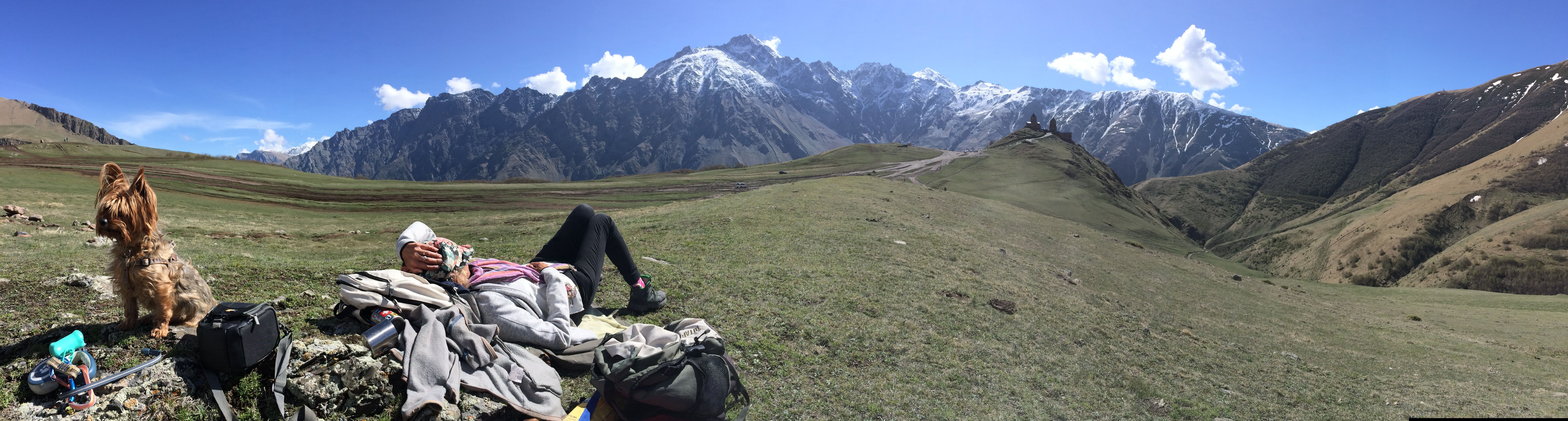 Géorgie : Rando Monastère de Gergeti2(Mont Mkinvartsveri 5047m)